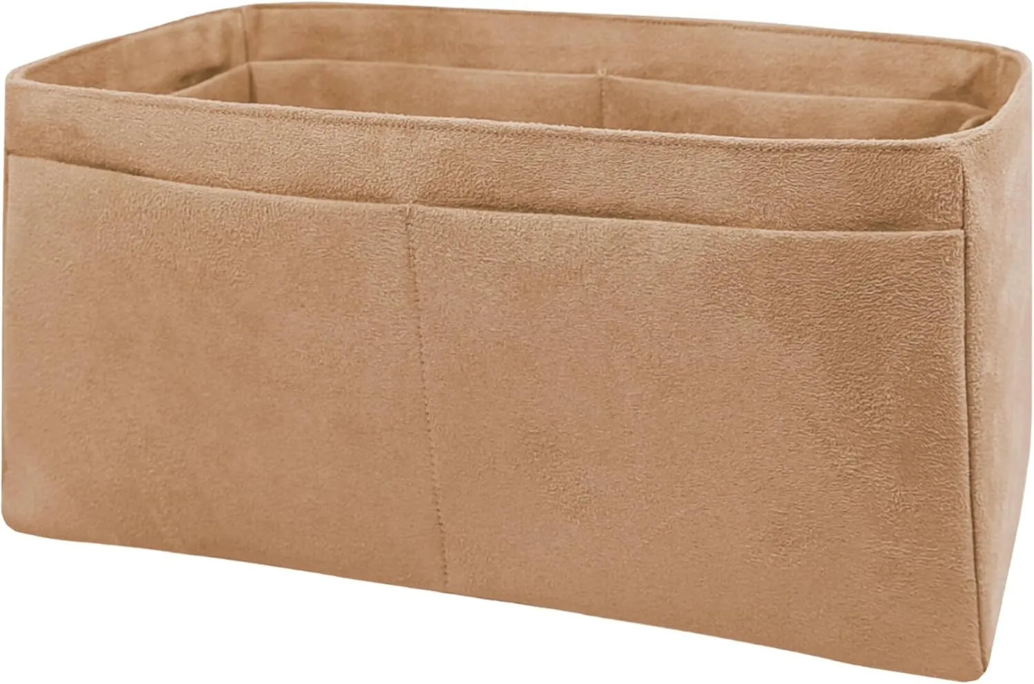 Purse Organizer Insert for Birkin 25, Bag Handbag, Fabric Soft and Smooth, Lightweight Fits Perfectly Sturdy Washable, Gift Ideas for Women (Gold SBK25N)