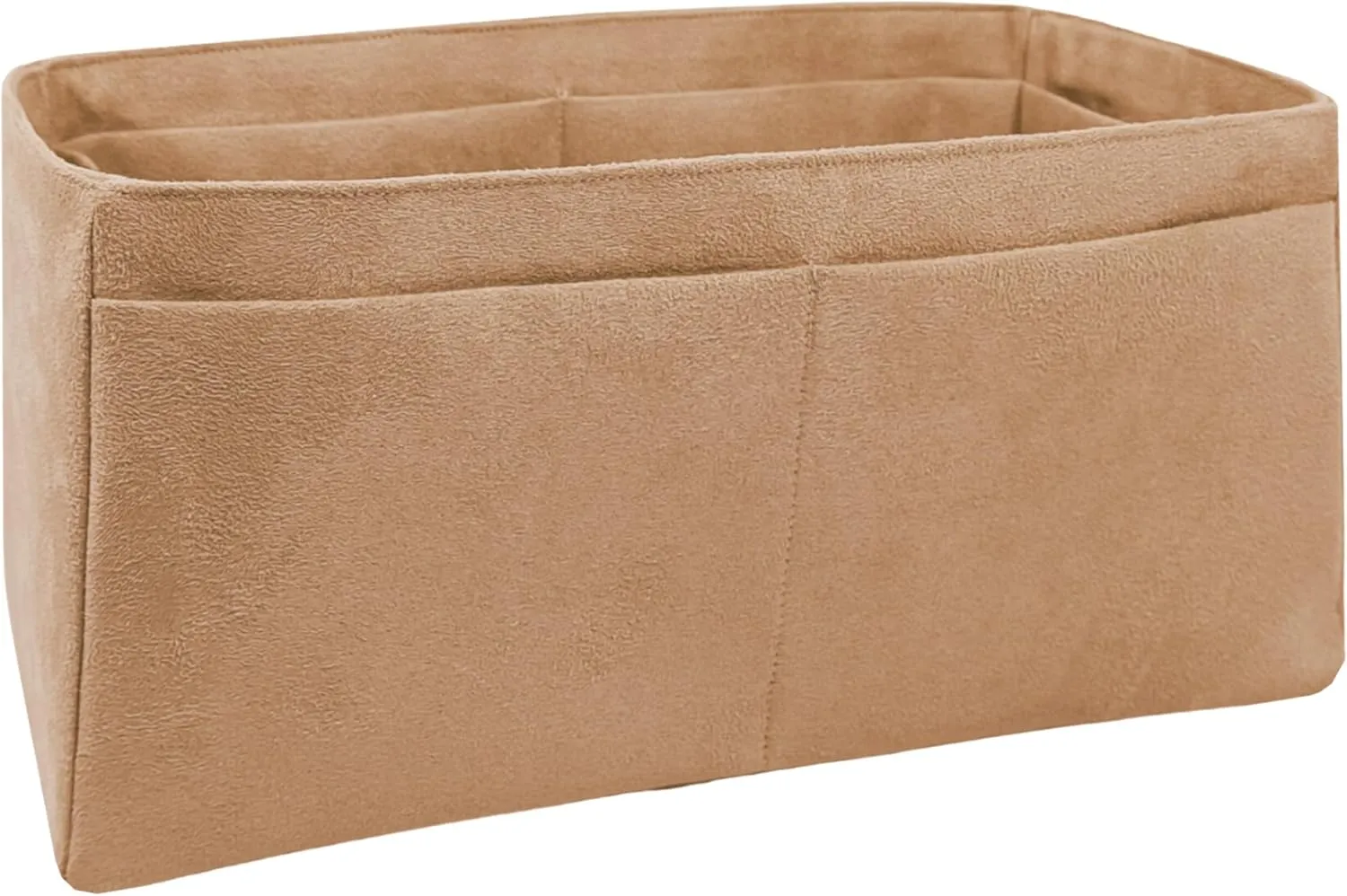 Purse Organizer Insert for Birkin 25, Bag Handbag, Fabric Soft and Smooth, Lightweight Fits Perfectly Sturdy Washable, Gift Ideas for Women (Gold SBK25N)