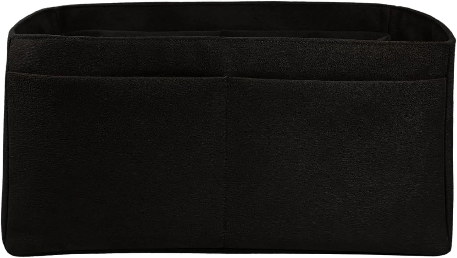 Purse organizer insert for Birkin 30, Bag Handbag, Faux Suede Soft and Smooth Lightweight Fits Perfectly Sturdy Gift Ideas for Women (Black HBK30)