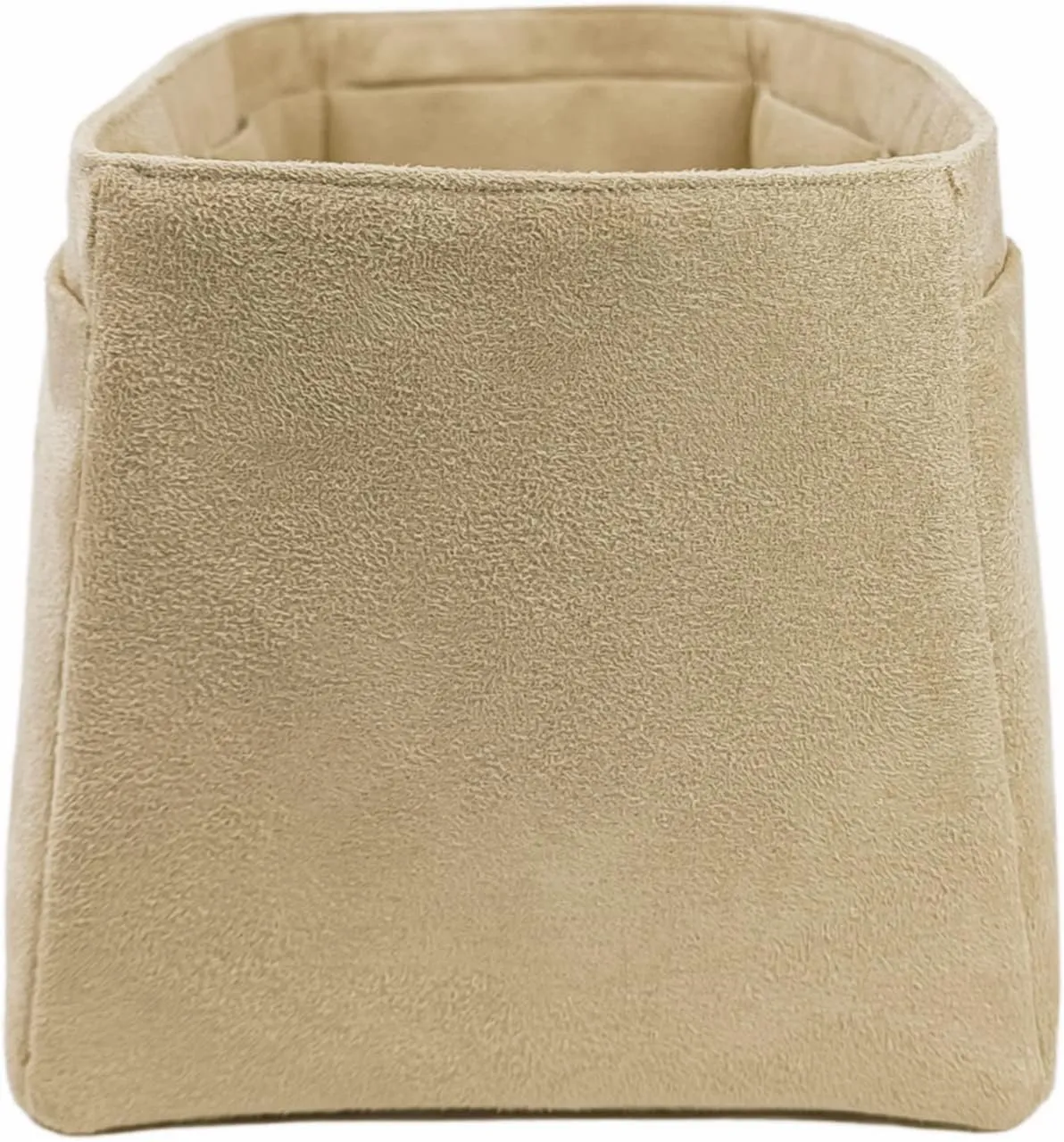 Purse organizer insert for Birkin 30, Bag Handbag, Faux Suede Soft and Smooth Lightweight Fits Perfectly Sturdy Gift Ideas for Women (Light Beige HBK30)