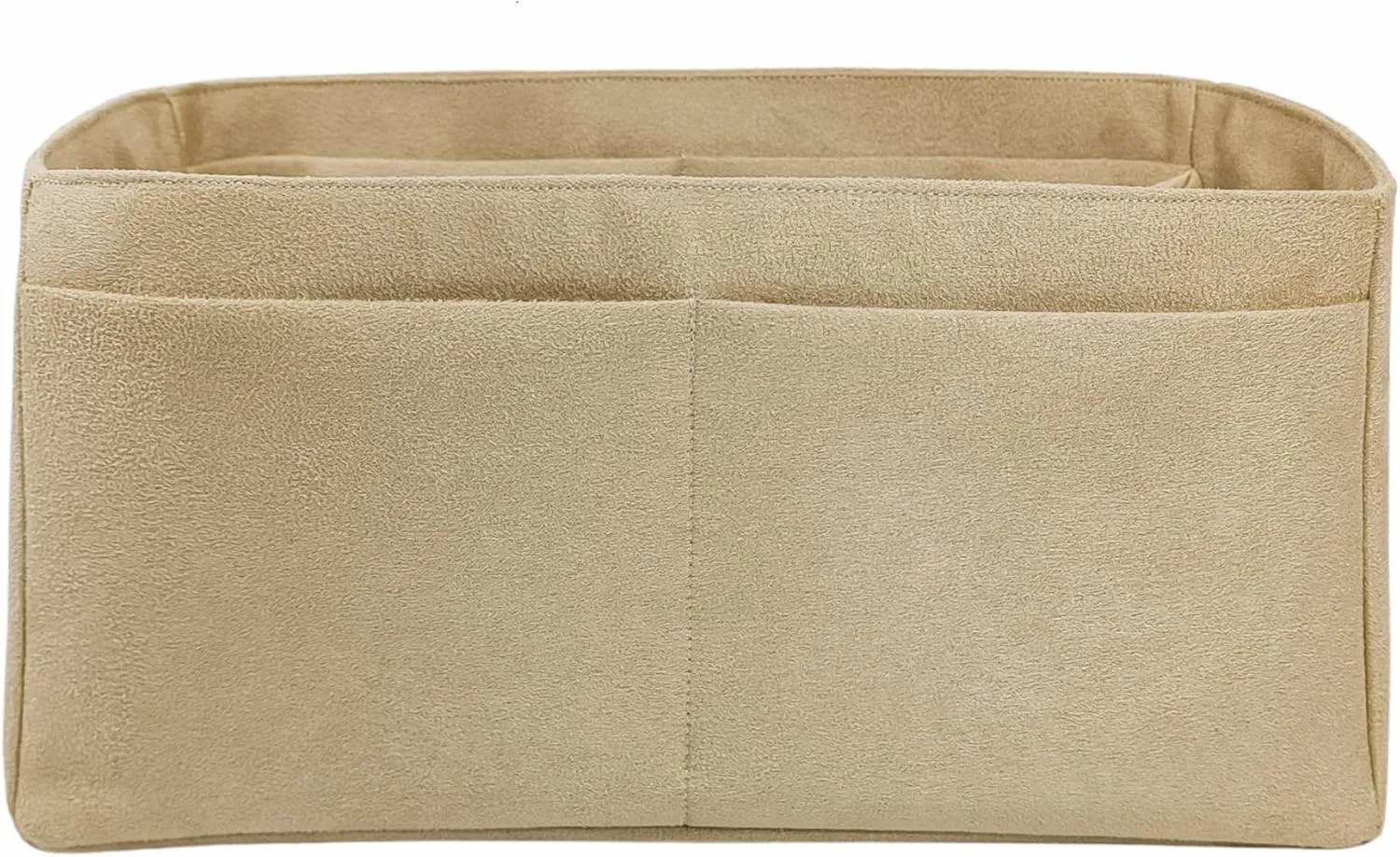 Purse organizer insert for Birkin 30, Bag Handbag, Faux Suede Soft and Smooth Lightweight Fits Perfectly Sturdy Gift Ideas for Women (Light Beige HBK30)