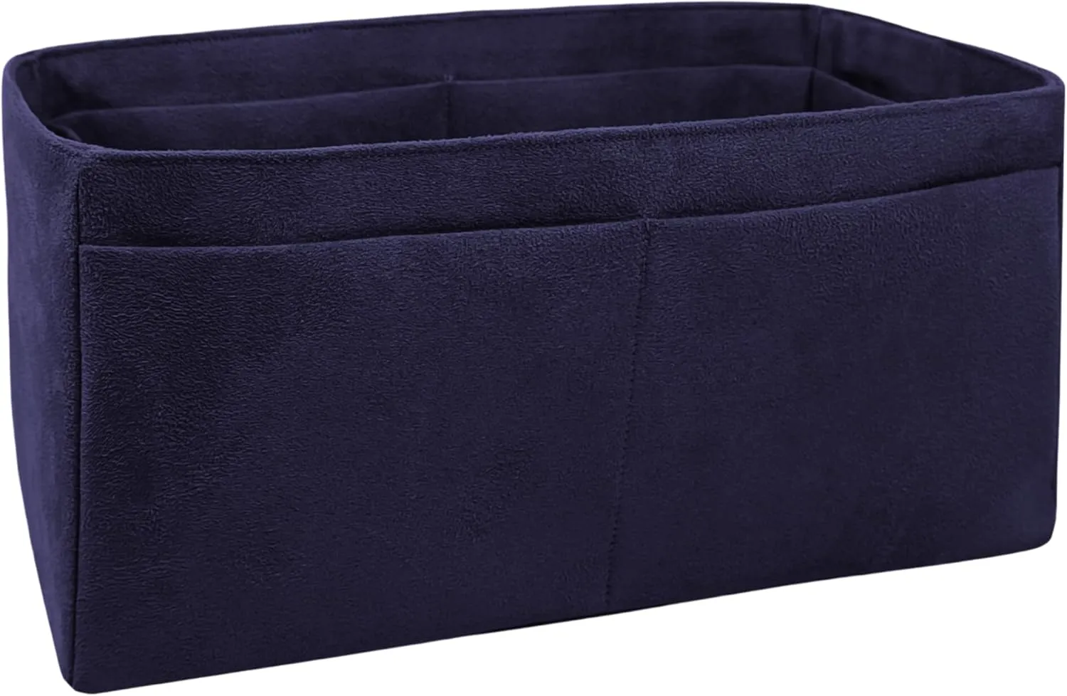 Purse Organizer Insert for Birkin 35, Bag Handbag, Faux Suede Fabric Soft and Smooth Lightweight Fits Perfectly Sturdy Gift Ideas for Women (Navy Blue SBK35)