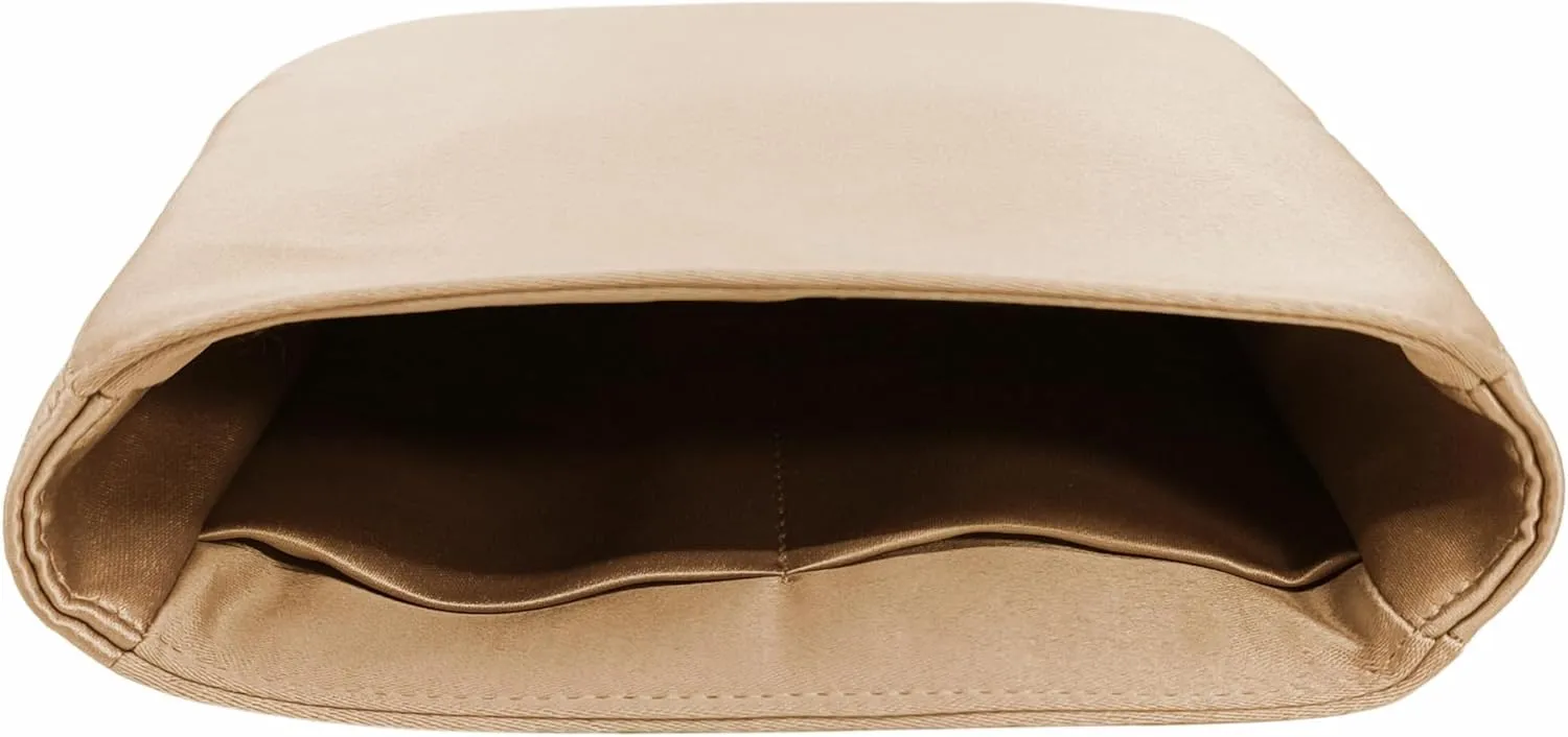 Purse Organizer Insert for Evelyne 16 TPM Handbag, Duchess Satin Fabric, Lightweight, Fits Perfectly, Sturdy, Hand Wash, Keep Its Shape Gift Ideas for Women (Gold E16)
