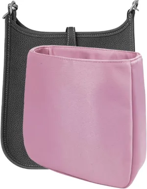 Purse Organizer Insert for Evelyne 16 TPM Handbag, Duchess Satin Fabric Smooth and silky texture Fits Perfectly Sturdy Gift Ideas for Women (Lotus Pink E16)