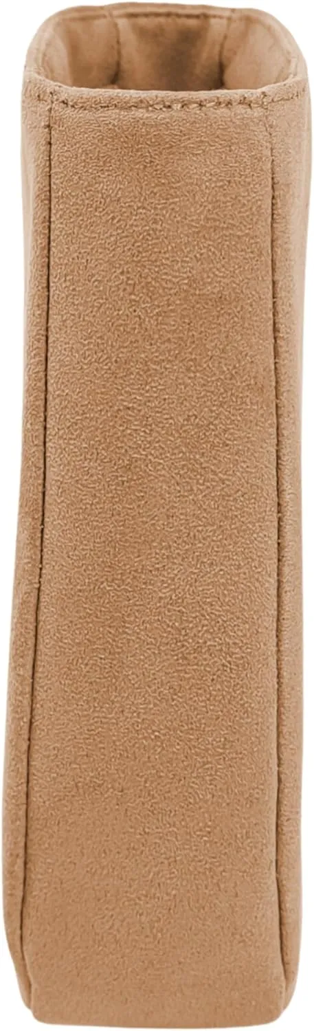 Purse Organizer Insert for Evelyne 16 TPM Handbag, Faux Suede Fabric, Lightweight, Fits Perfectly, Sturdy, light weight, Gift for Women (Gold SE16)