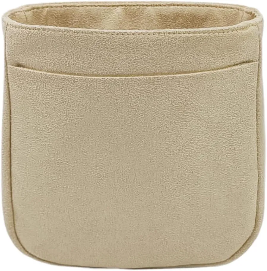 Purse Organizer Insert for Evelyne 16 TPM Handbag, Faux Suede Soft and Smooth Lightweight Fits Perfectly Sturdy Hand Wash Keep Its Shape Gift Ideas for Women (Light Beige SE16)