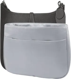 Purse Organizer Insert for Evelyne 29 PM Handbag, Duchess Satin Fabric, Lightweight, Fits Perfectly, Sturdy, Hand Wash, Keep Its Shape Gift Ideas for Women (Blue Gray E29S)