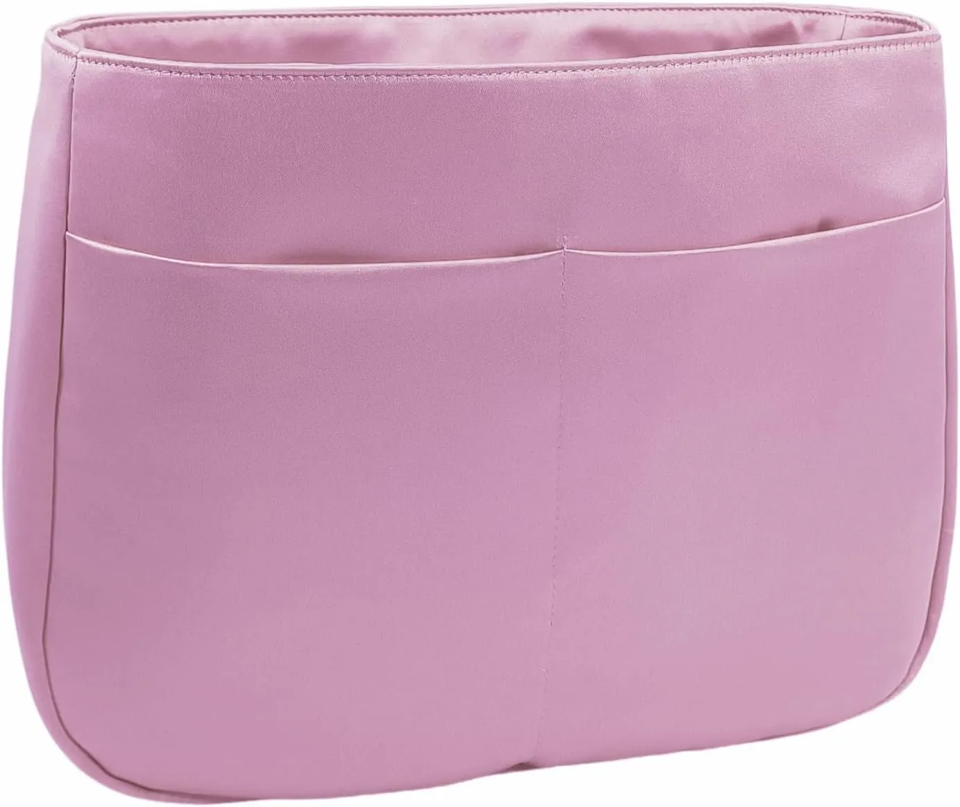 Purse Organizer Insert for Evelyne 29 PM Handbag, Duchesse Satin Fabric Smooth and Silky Texture Fits Perfectly Sturdy Gift Ideas for Women (Lotus Pink DC E29)