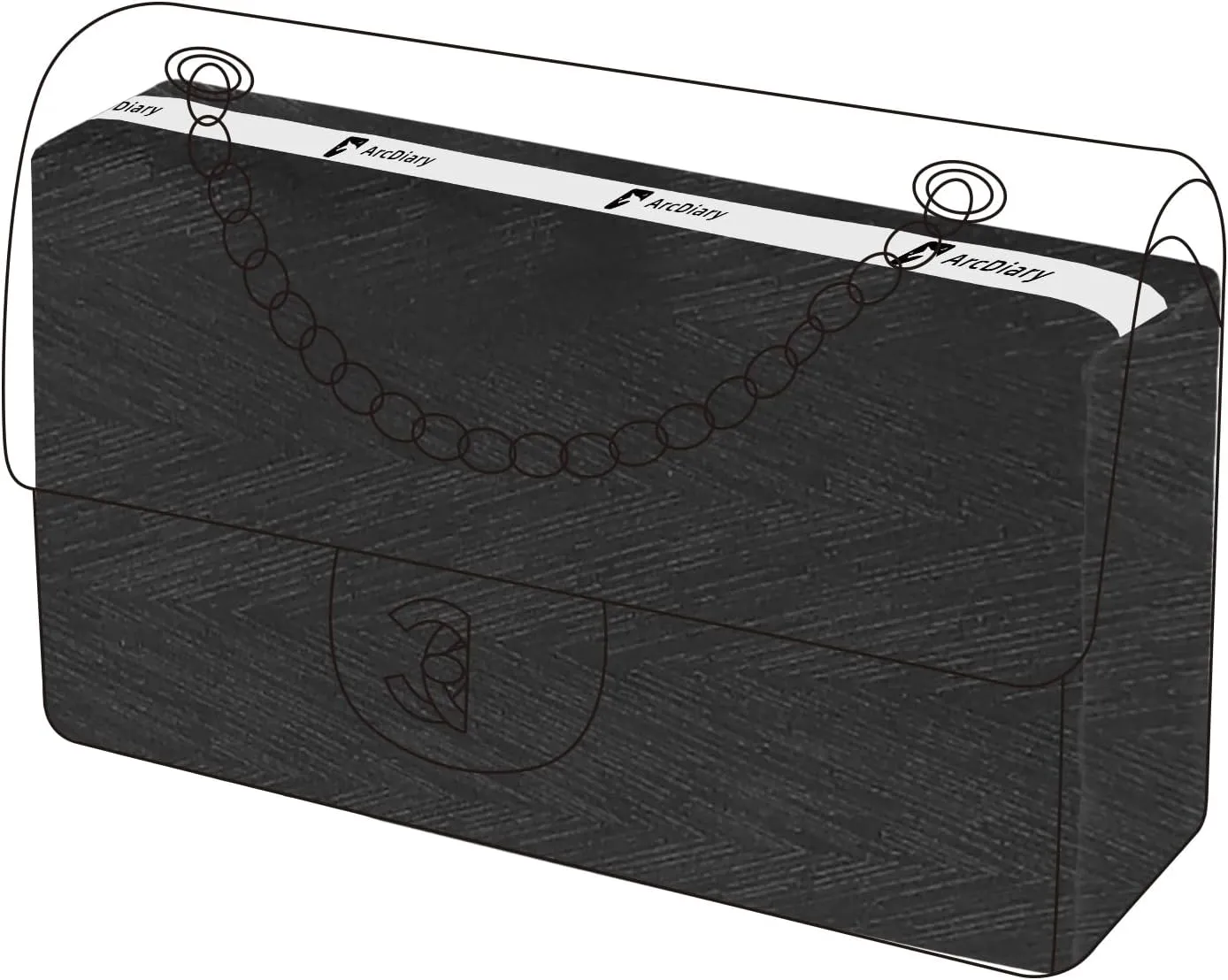 Purse Pillow Insert for Chanel Classic Flap Bags, Memory Foam Bag Pillow, Luxury Handbag Tote Shaper, Keep Bag in Shape (Small 23.5,Black)