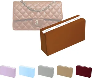 Purse Pillow Inserts for Jumbo Classic Handbag, Memory Foam Pillows for Chanel Classic Flap Bag, Lightweight Purse Inserts to Keep Shape (Caramel, CF jumbo)