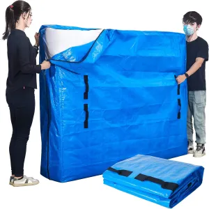 Queen Mattress Bag for Moving & Storage Waterproof - Extra-Thick Reusable Mattress Storage Bag - Easy Carrier Durable Mattress Moving Cover Bag with Handles Heavy Duty Zippered -1 Pack