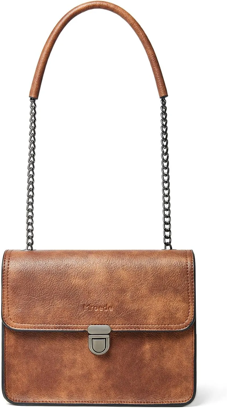 Quilted Crossbody Bags for Women 3-Pockets Crossbody Purses Vegan Leather Shoulder Handbags with Wide Strap