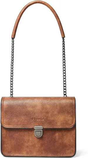 Quilted Crossbody Bags for Women 3-Pockets Crossbody Purses Vegan Leather Shoulder Handbags with Wide Strap
