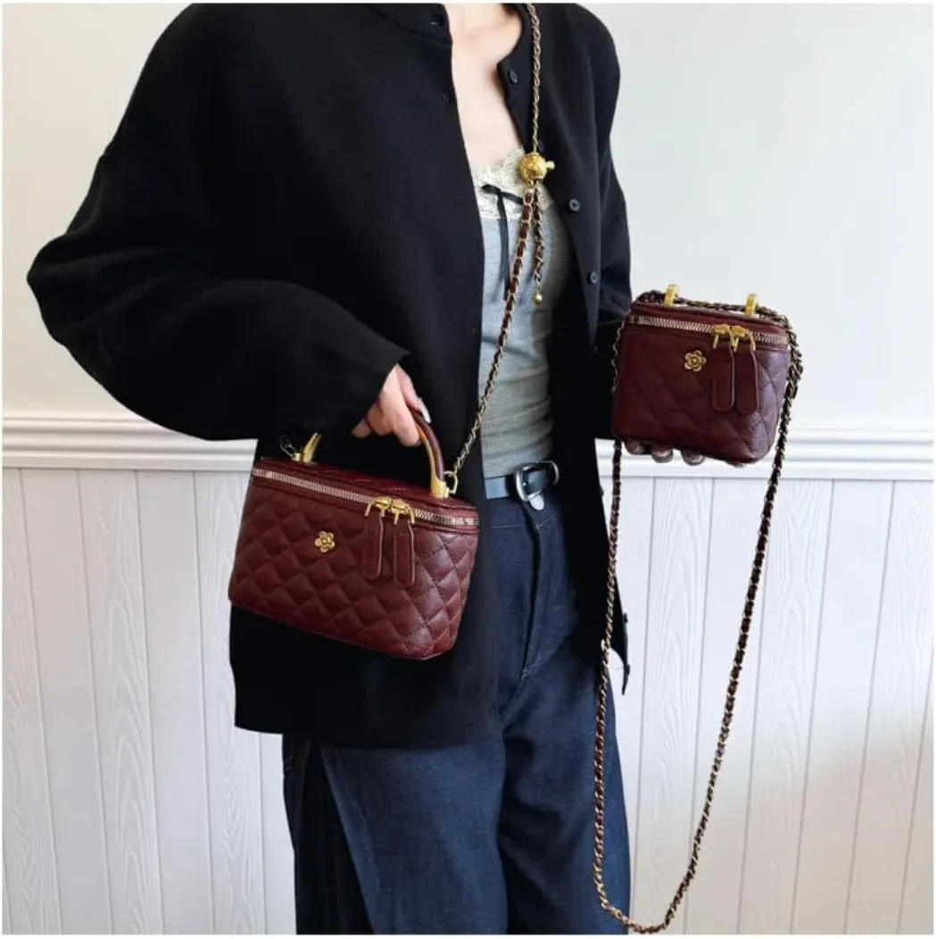 Quilted Leather Crossbody bags for Women