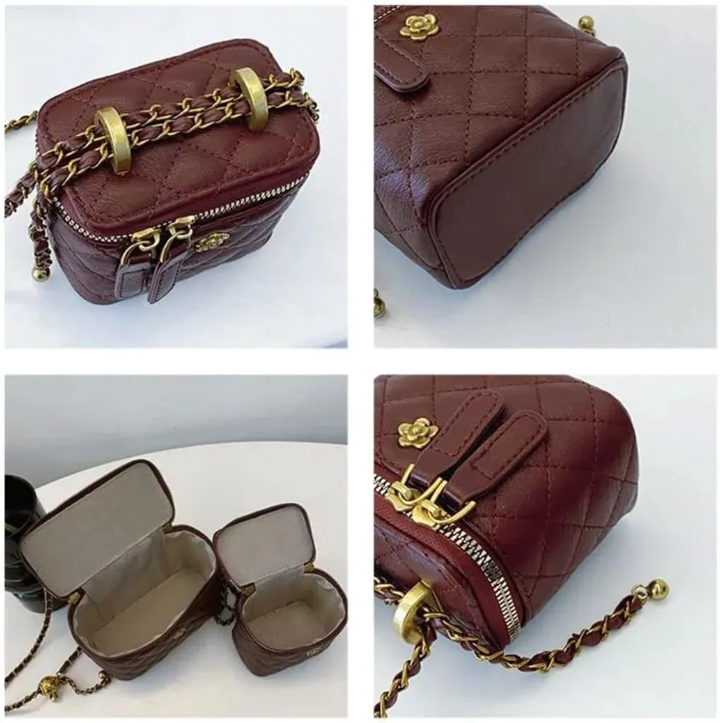 Quilted Leather Crossbody bags for Women