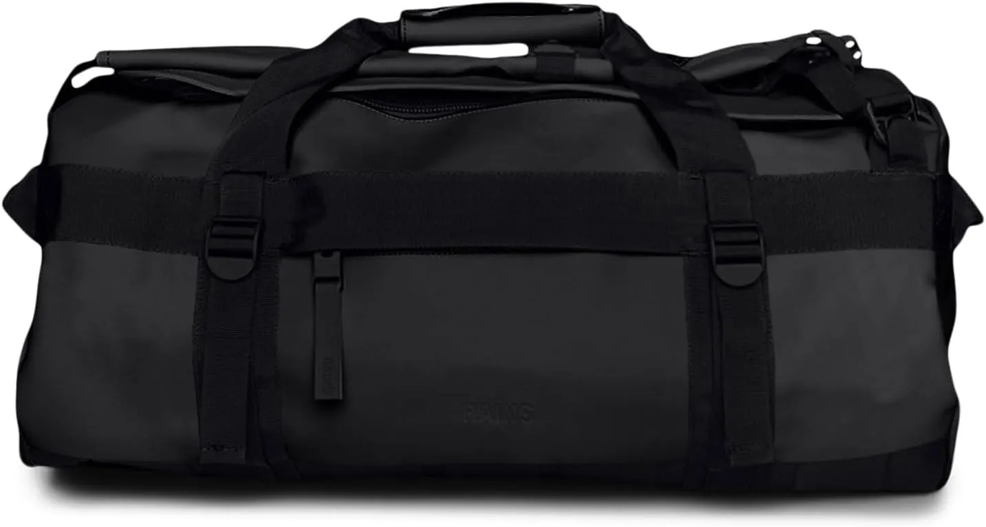 RAINS Texel Waterproof Duffel Bag, Tubular Shape, Large Zip-Opening, Wrap-Around Straps, 2 Year Warranty, Weekend Bag