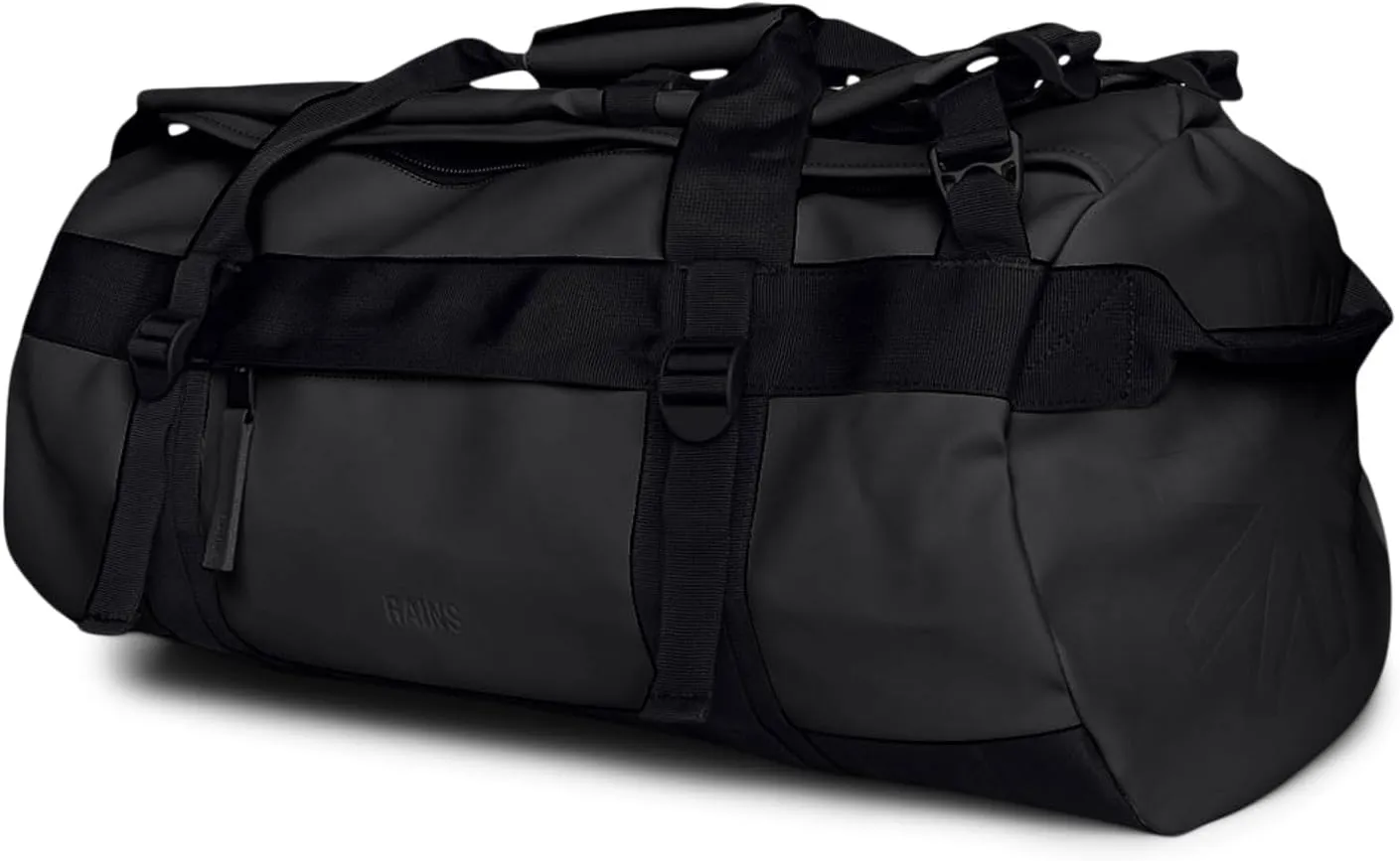 RAINS Texel Waterproof Duffel Bag, Tubular Shape, Large Zip-Opening, Wrap-Around Straps, 2 Year Warranty, Weekend Bag