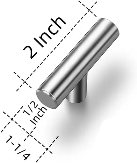 Ravinte 2'' Cabinet Handles Stainless Steel Satin Nickel Kitchen Cabinet Hardware Handles of Kitchen Cupboard Handles 10 Pack