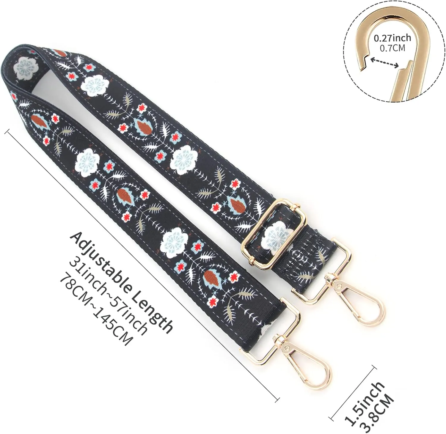 Replacement Purse Strap,Wide Adjustable Crossbody Straps for Handbags