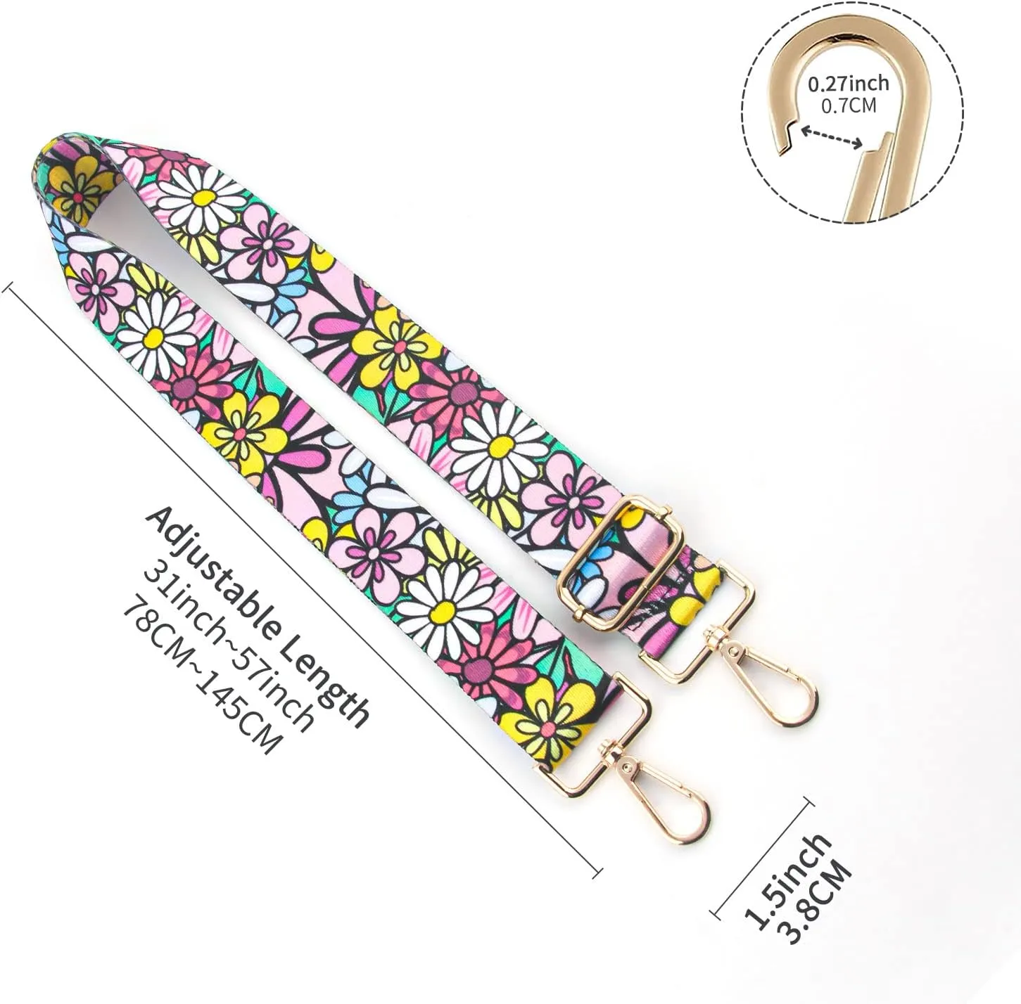 Replacement Purse Strap,Wide Adjustable Crossbody Straps for Handbags