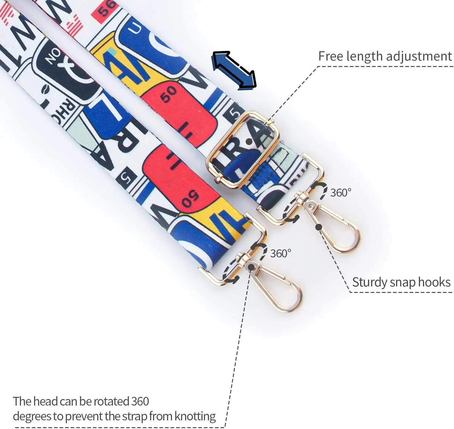 Replacement Purse Strap,Wide Adjustable Crossbody Straps for Handbags