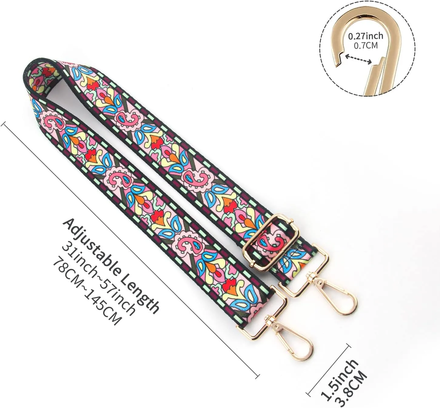 Replacement Purse Strap,Wide Adjustable Crossbody Straps for Handbags