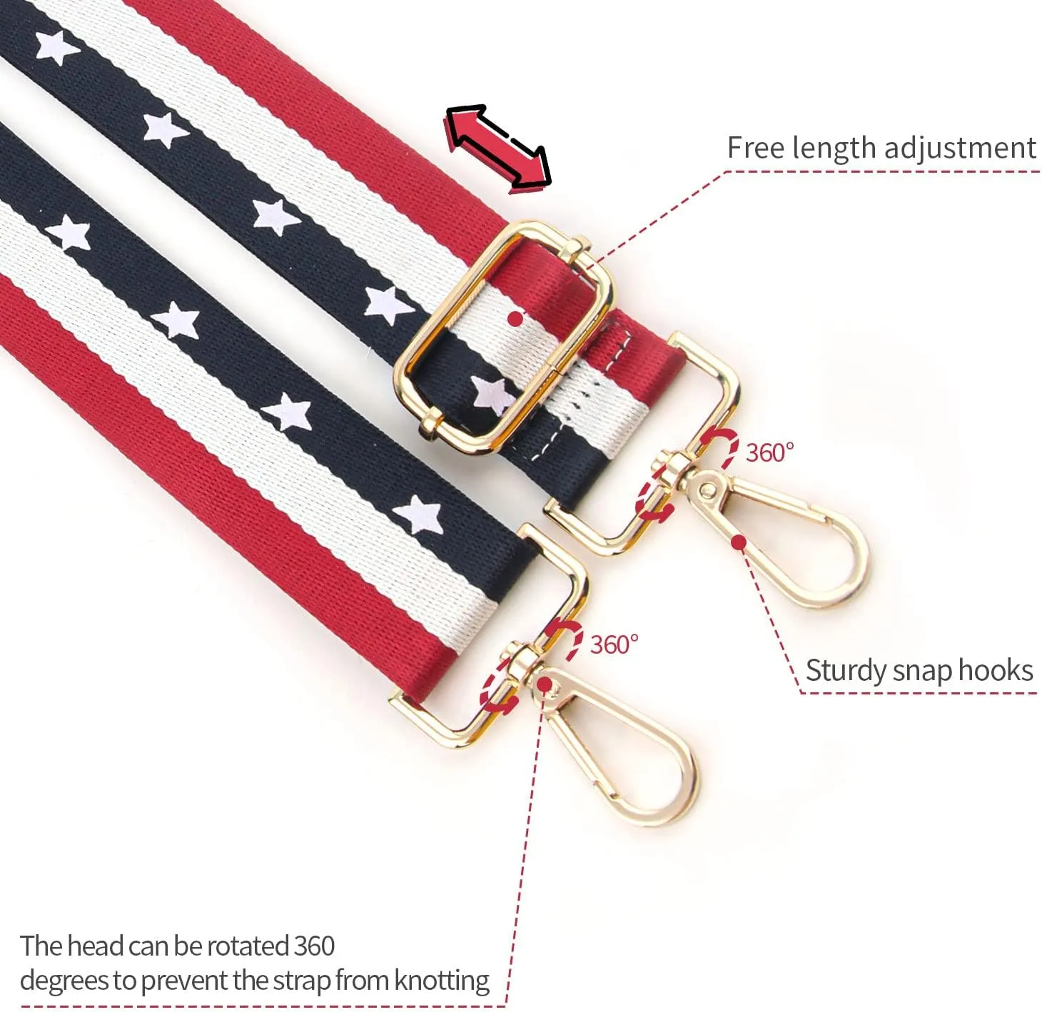 Replacement Purse Strap,Wide Adjustable Crossbody Straps for Handbags