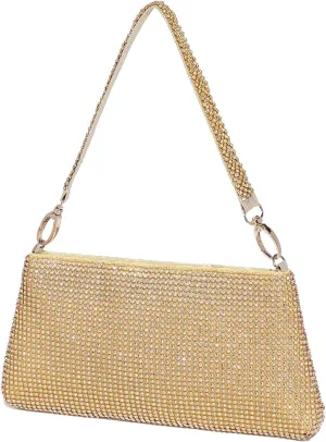 Rhinestone Evening Bag Clutch Glitter Sparkly Purse for Women