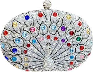 Rhinestone Evening Clutch Purses for Women Evening Weddings Purses Crystal Diamond Glitter Sparkly Handbag