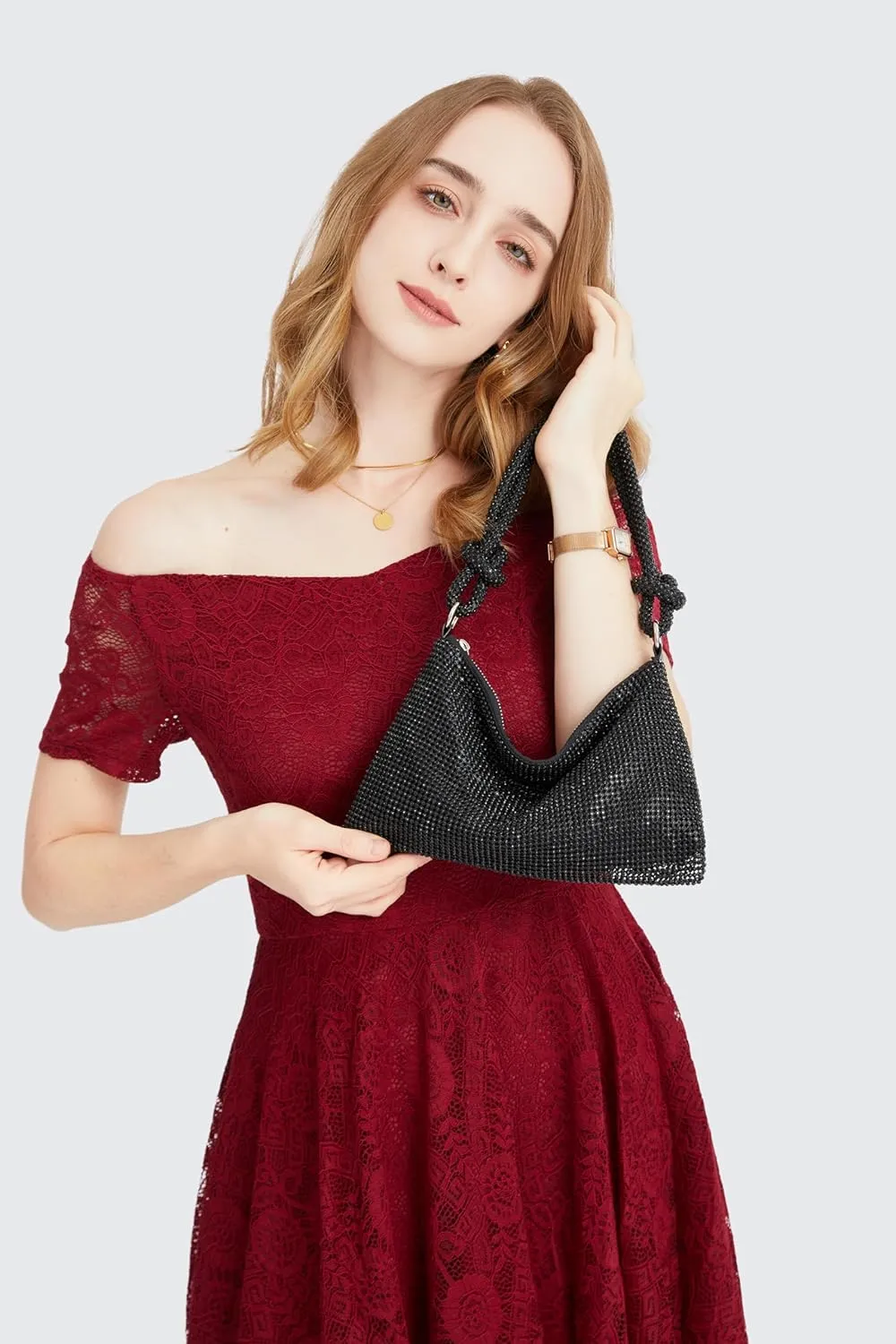 Rhinestone Purse for Women Evening Bag Glitter Sparkly Mini Handbags