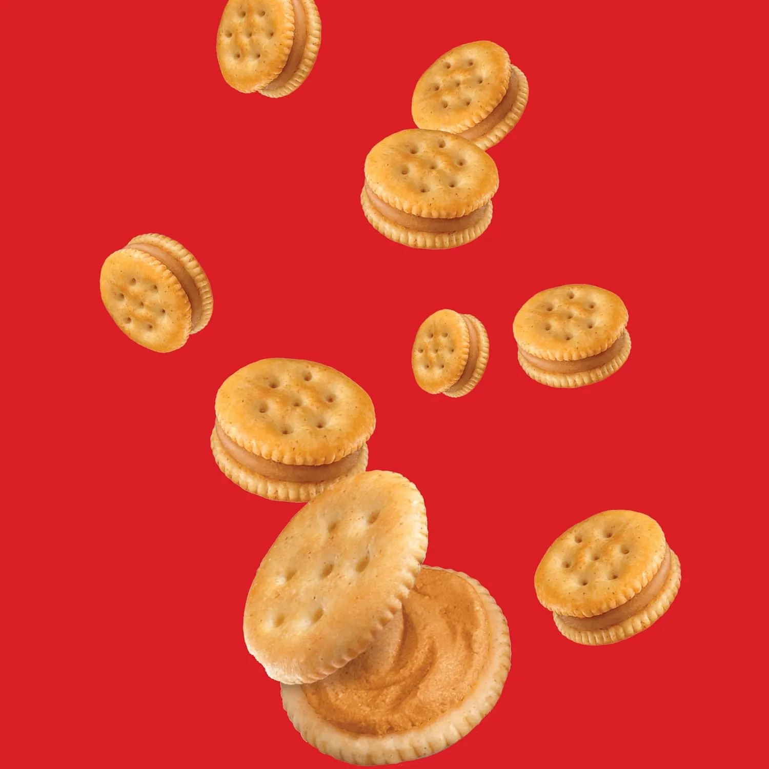 RITZ Bits Peanut Butter Cracker Sandwiches, Big Bag, 3 Ounce (Pack of 12)
