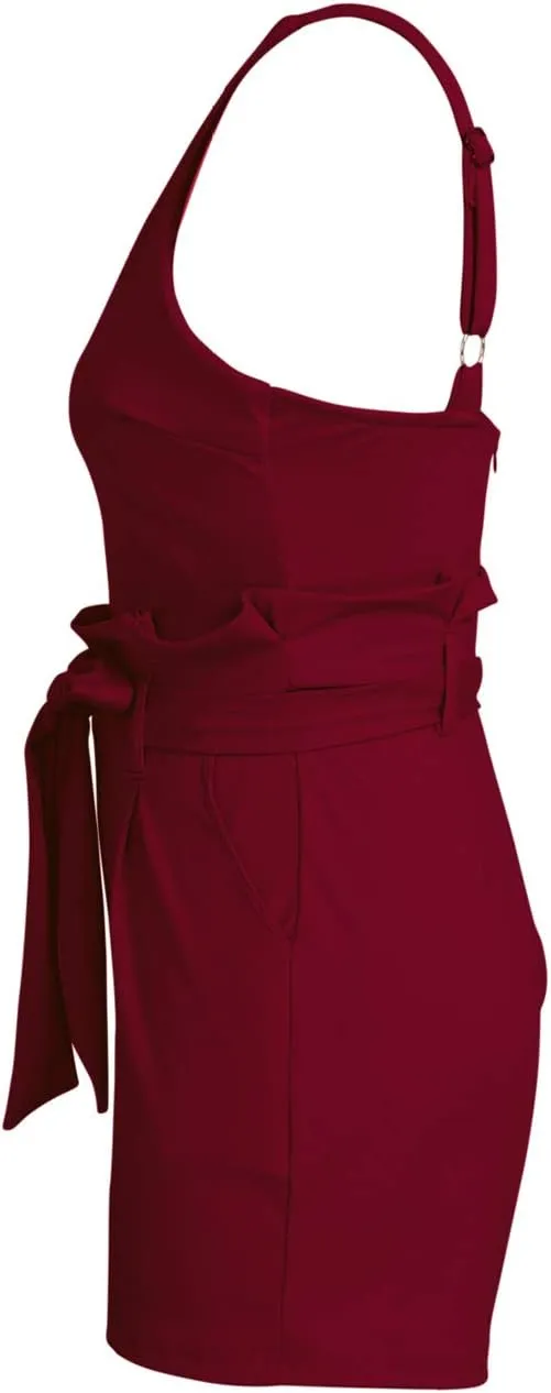 Rompers for Women Sexy Summer Casual Straps Short Pants Jumpsuits with Pockets Zipper