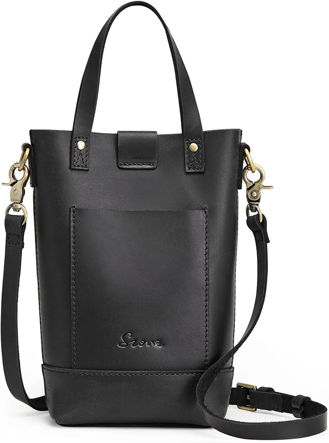 S-ZONE Small Crossbody Bags for Women Real Leather Cross Body Handbags Cell Phone Purses