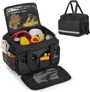 samdew Large Recovery Gear Bag, Recovery Equipment Bag for Offroad Gear Kit, Recovery Gear Box for Tire Repair Tools, Bag for Tow Straps, Shackles & Towing Accessories for Vehicle or Trucks, Bag Only