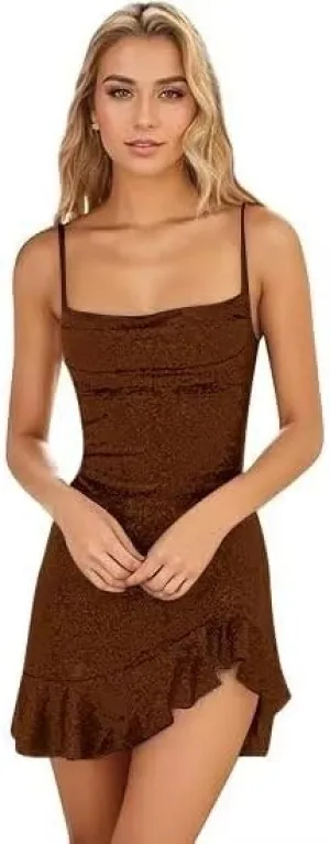 Sequin Short Homecoming Dresses for Teens 2025 Spaghetti Straps Sparkly Tight Mini Prom Cocktail Party Dress