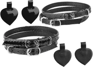 Set of 2 High Heel Shoe Straps Heel Pads Ankle Straps and Anti-Loose Shoelace for Women
