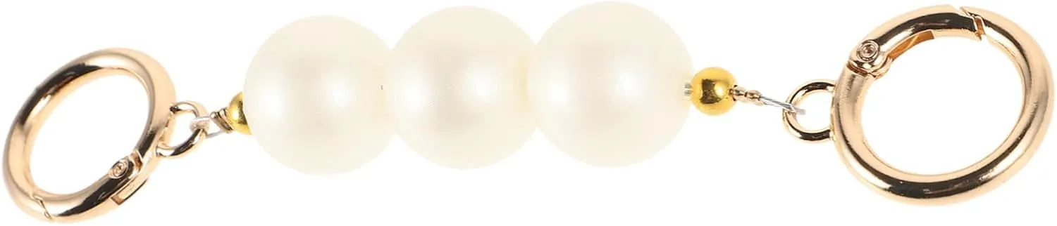 SEWACC DIY Purse Bag Extender Chain Imitation Pearl Replacement Chain for Handbags Stylish Bag Accessories for Unique Fashion for Customizing Tote Bags and Crossbody Styles
