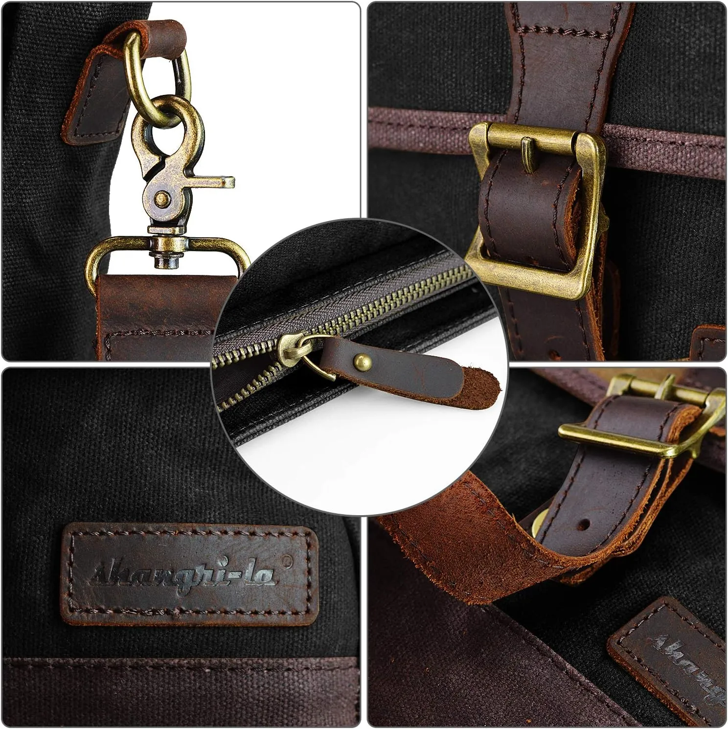 SHANGRI-LA Messenger Bag for Men and Women Canvas Purse Crossbody Shoulder Bag Casual Sling Pack