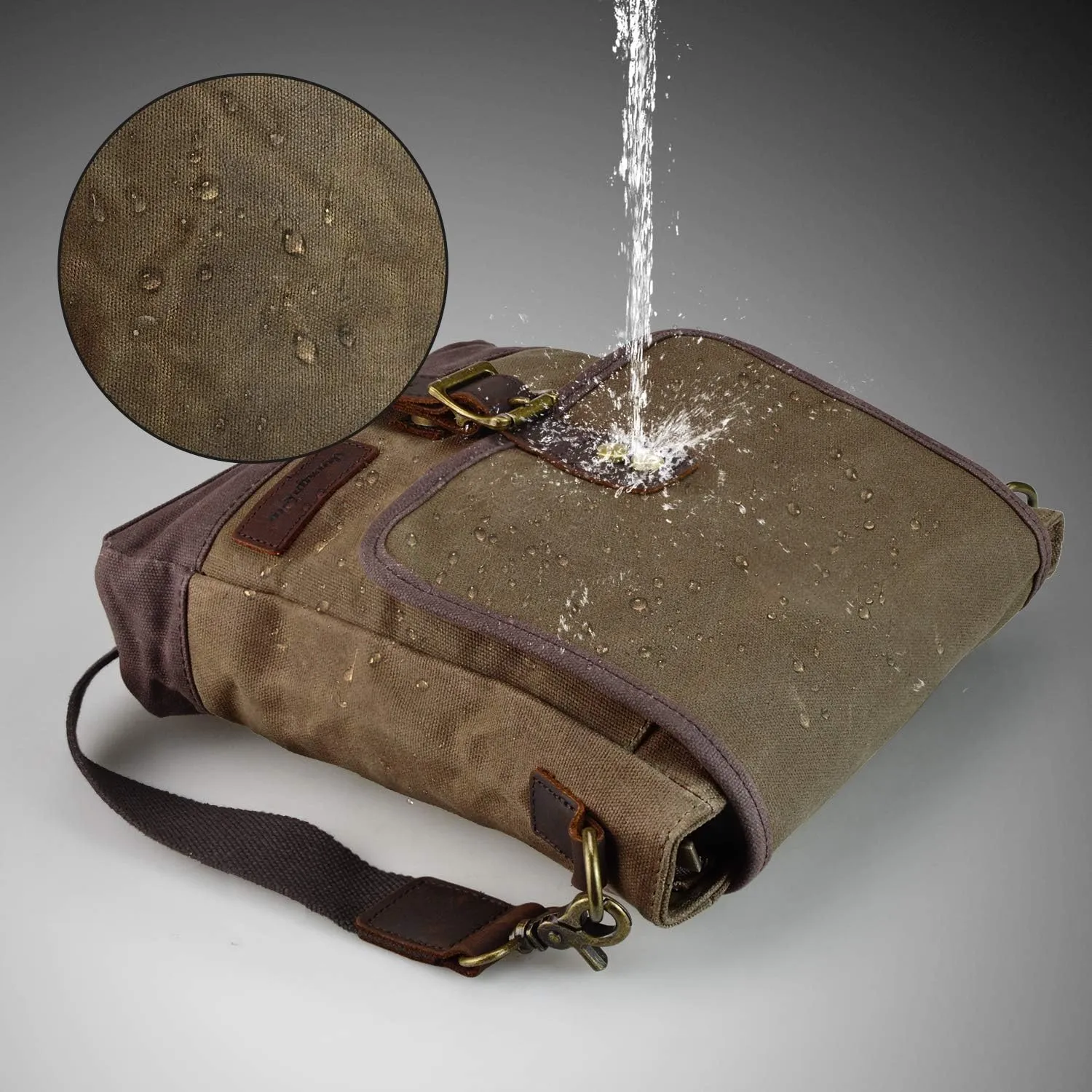 SHANGRI-LA Messenger Bag for Men and Women Canvas Purse Crossbody Shoulder Bag Casual Sling Pack