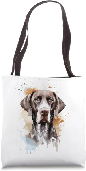 Short Haired Pointer Lovers Art German Short Haired Pointer Tote Bag