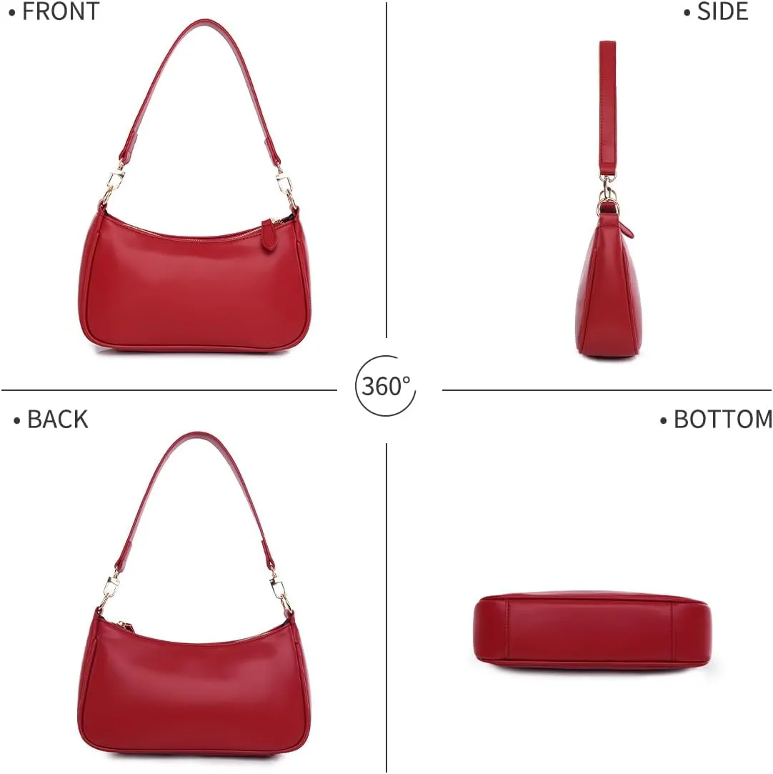Shoulder Bag for women Crossbody Bags Retro Classic Small Hobo Purse Clutch Tote Handbags with Zipper Closure