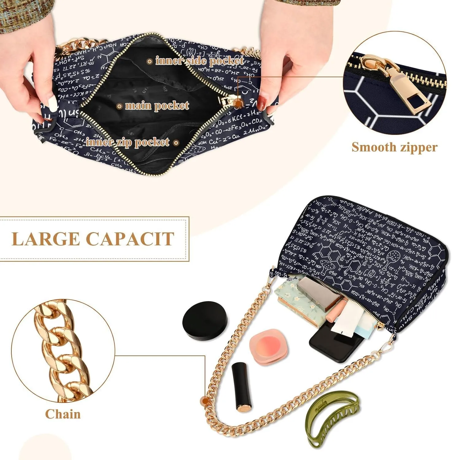 Shoulder Bag Women Clutch Handbag Date Chain Bag Holiday Birthday Valentine Gift
