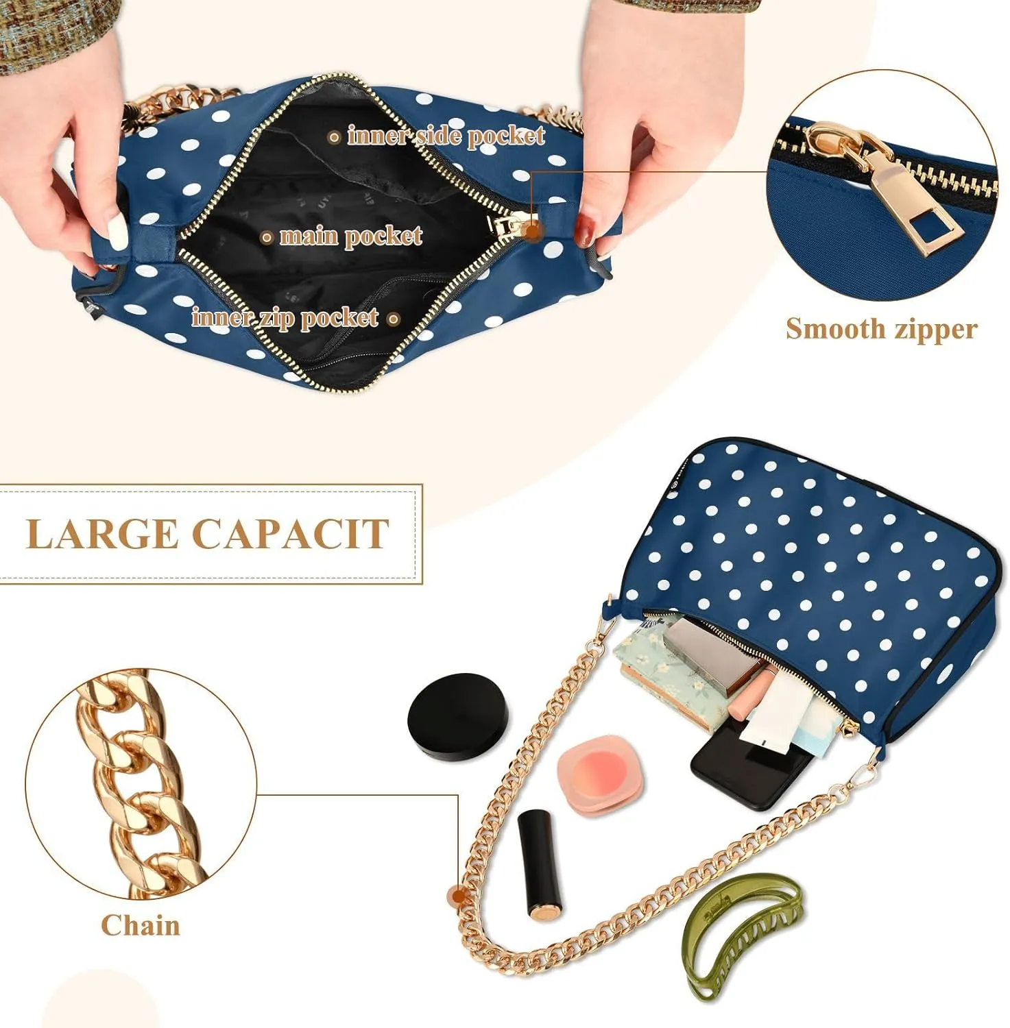 Shoulder Bag Women Clutch Handbag Date Chain Bag Holiday Birthday Valentine Gift