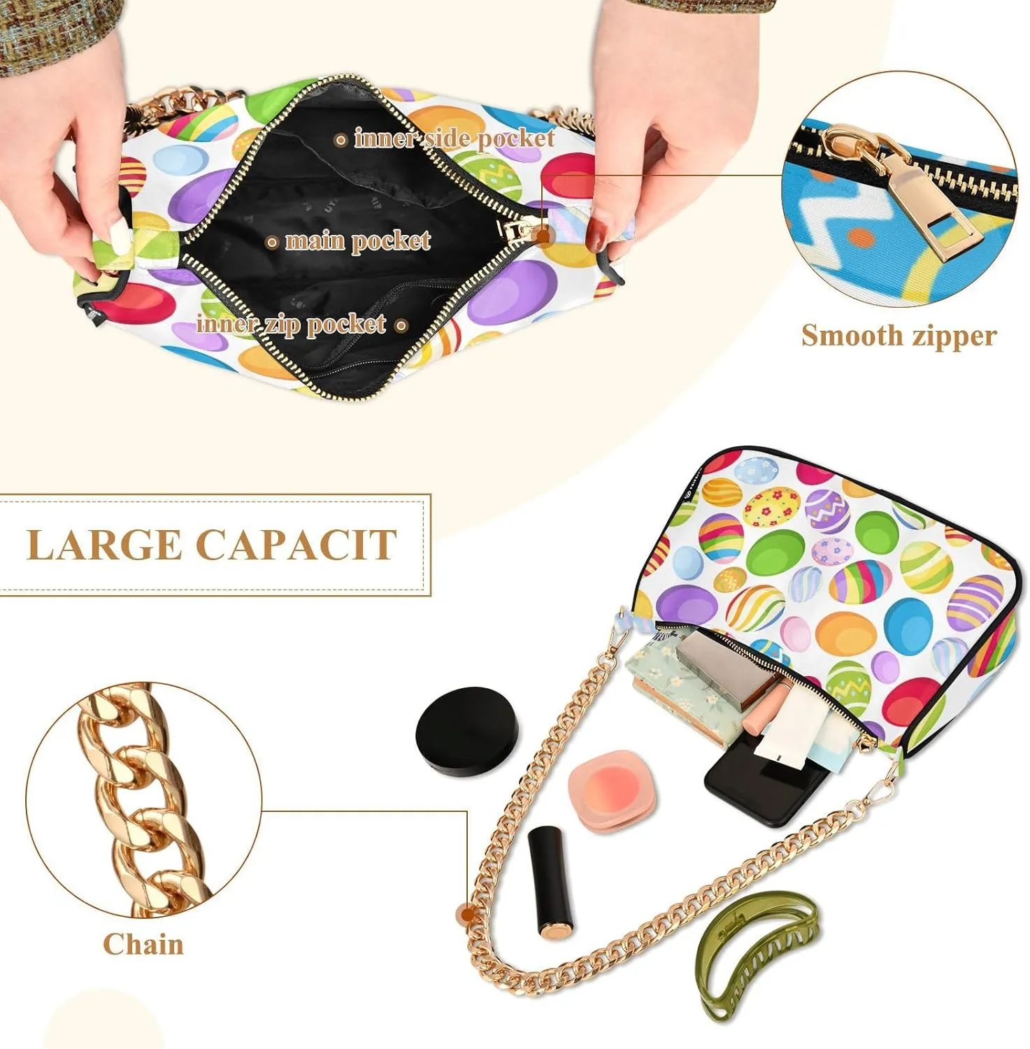 Shoulder Bag Women Clutch Handbag Date Chain Bag Holiday Birthday Valentine Gift