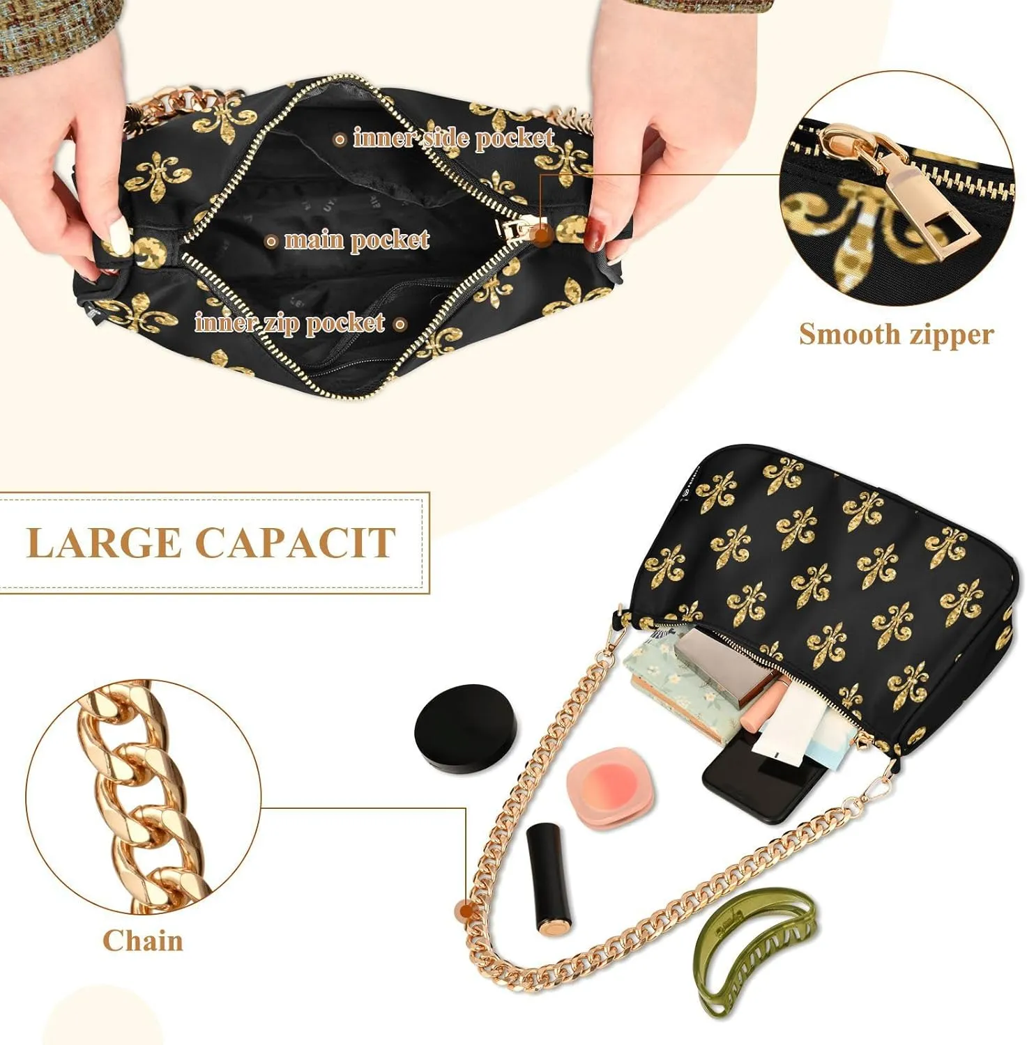Shoulder Bag Women Clutch Handbag Date Chain Bag Holiday Birthday Valentine Gift