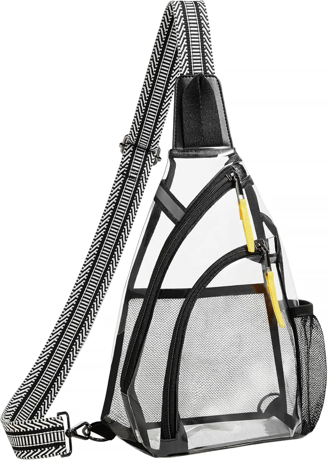 Shrrie Clear Bag for Stadium Events Transparent Crossbody Bag Clear Purse for Women&Men-Stadium Approved, Concerts&Sports