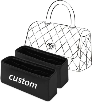 Silky Insert for Coco Handle, Sliky Purse Organizer Inserts Fit for Chanel Medium Flap Bag with Top Handle(Custom)