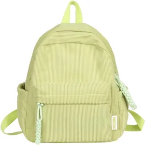 Small Backpack Purse for Women Cute Mini Backpack Purse Corduroy Backpack Aesthetic Backpack Tiny Mini Bookbag Purse (light green)
