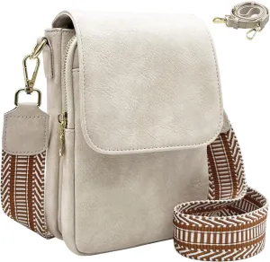 Small Crossbody Purse for Women Trendy Vegan Leather Cell Phone Bags with Card Slots & Adjustable Straps