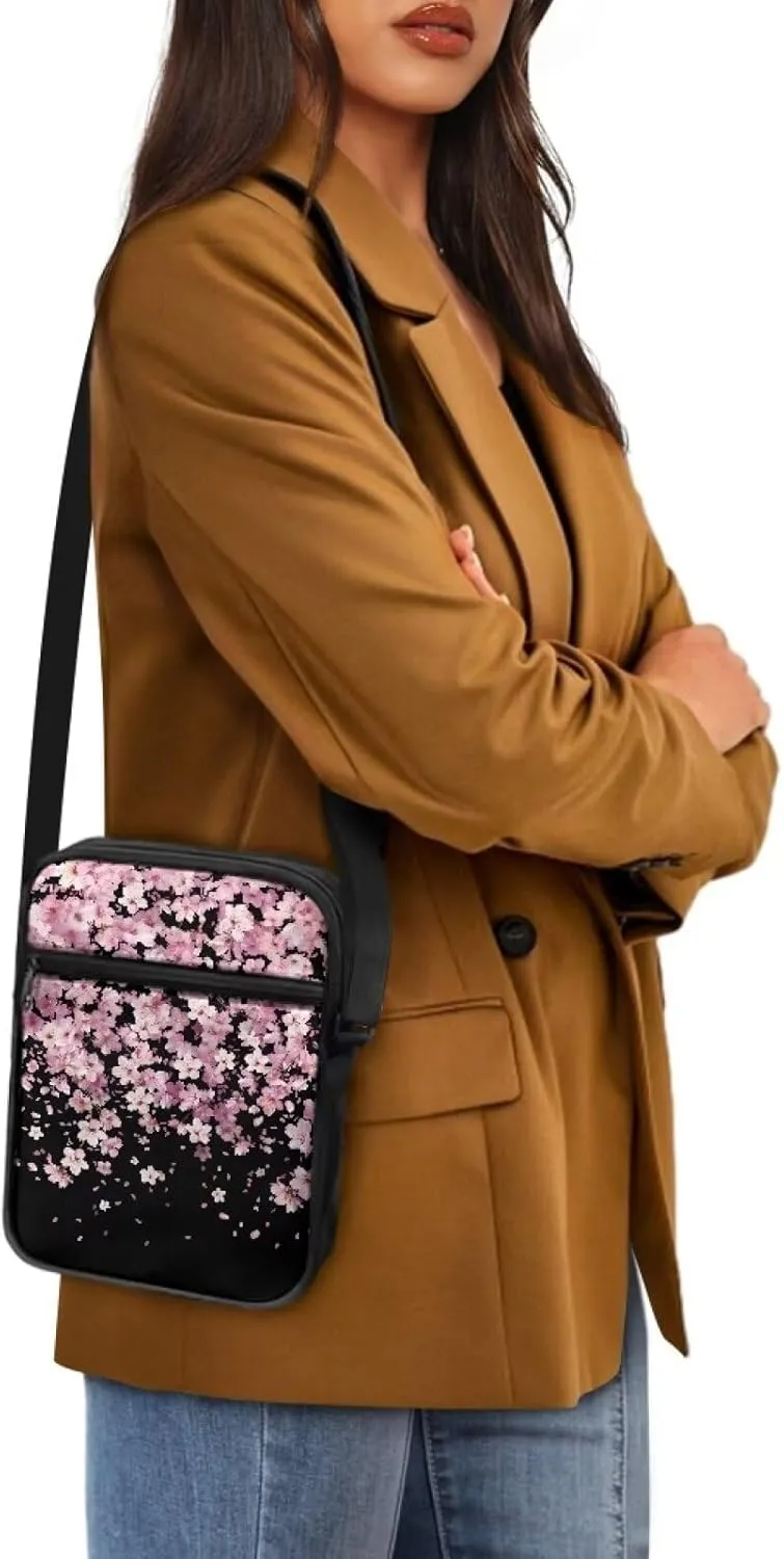Small Messenger Bag for Men Women Cell Phone Purses Satchel Handbags Unisex Shoulder Bag for Work Travel